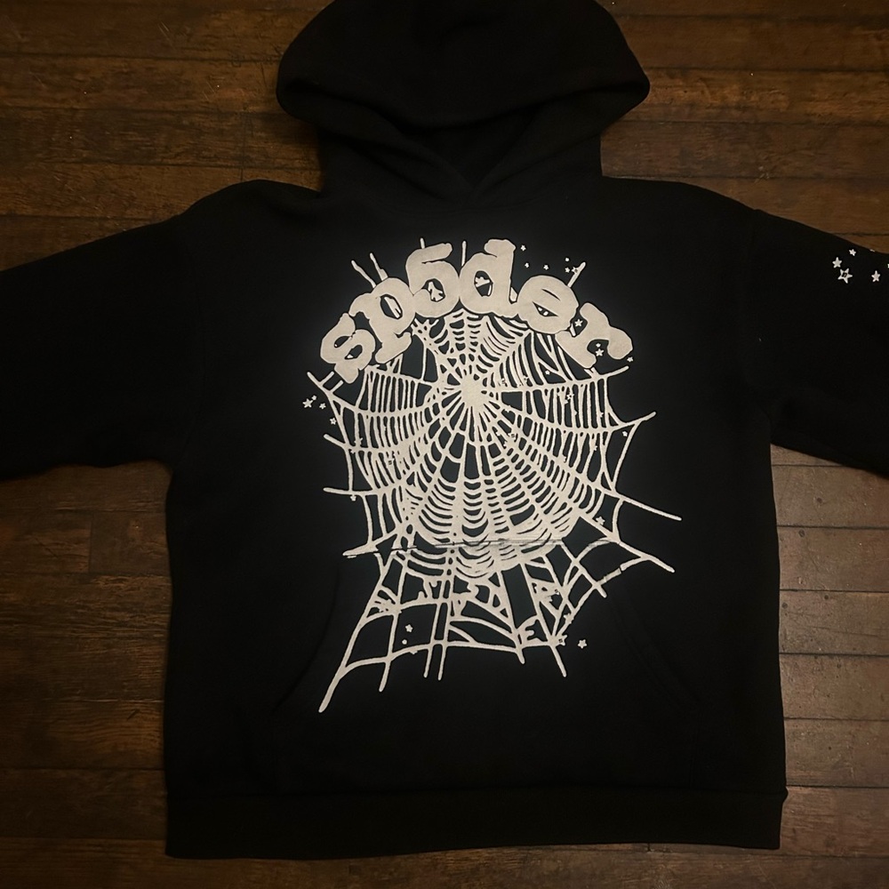 OG Black Sp5der Hoodie